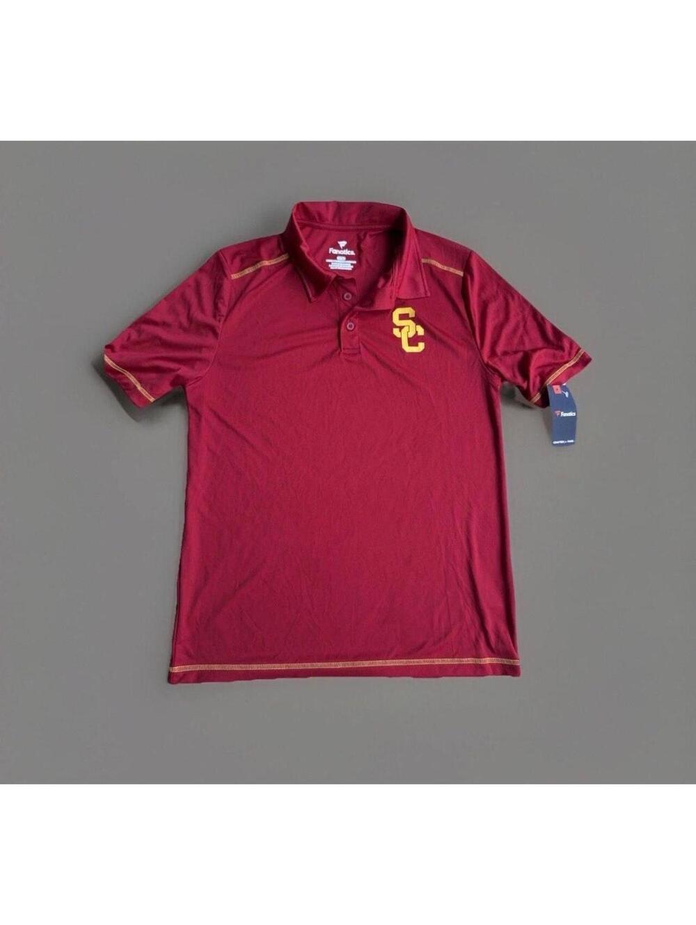 USC Trojans Men's Polo Shirt Maroon Size M
